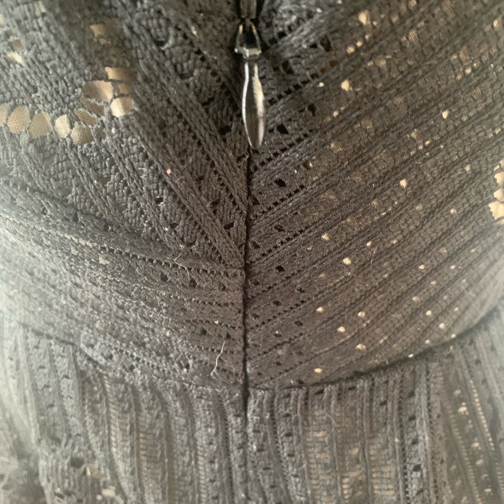 Free People Rocco Black Lace Mini Dress with‎ Nude Liner. Womens Size 2 NWOT - Picture 9 of 16